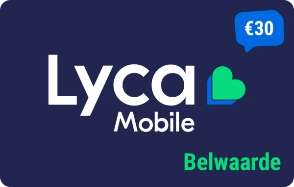 Lycamobile belwaarde 30 euro