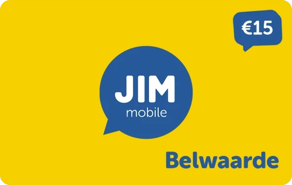 JIM Mobile belwaarde 15 euro