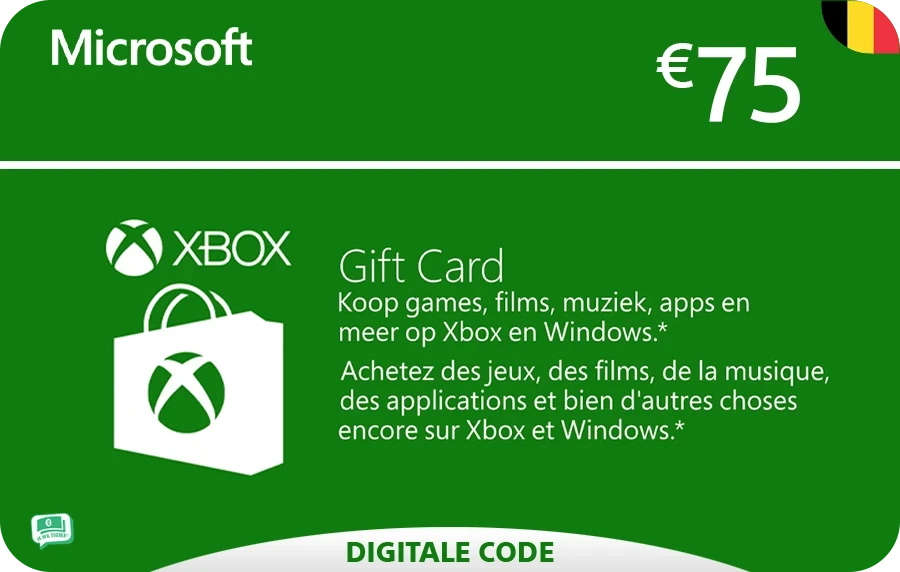 Xbox Giftcard 75 euro