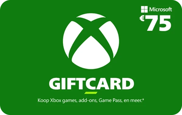 Xbox Giftcard 75 euro