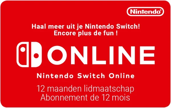 Nintendo Switch Online Abonnement 12 maanden