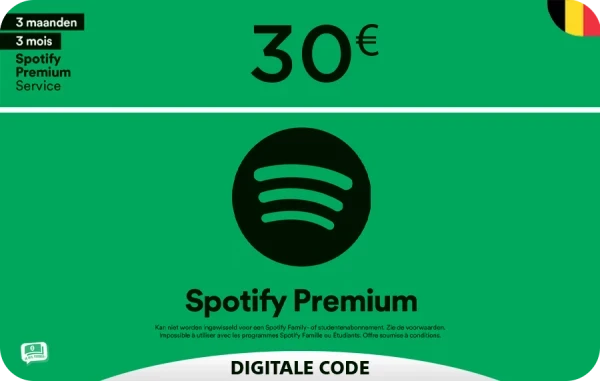 Spotify Premium Giftcard 30 euro