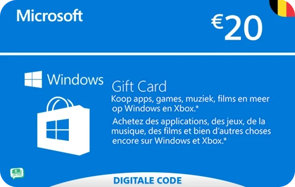 Microsoft Giftcard 20 euro