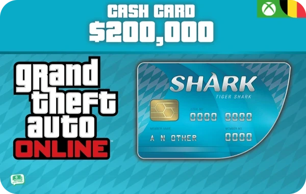 Grand Theft Auto V (GTA V) Tiger Shark Cash Card (Xbox)